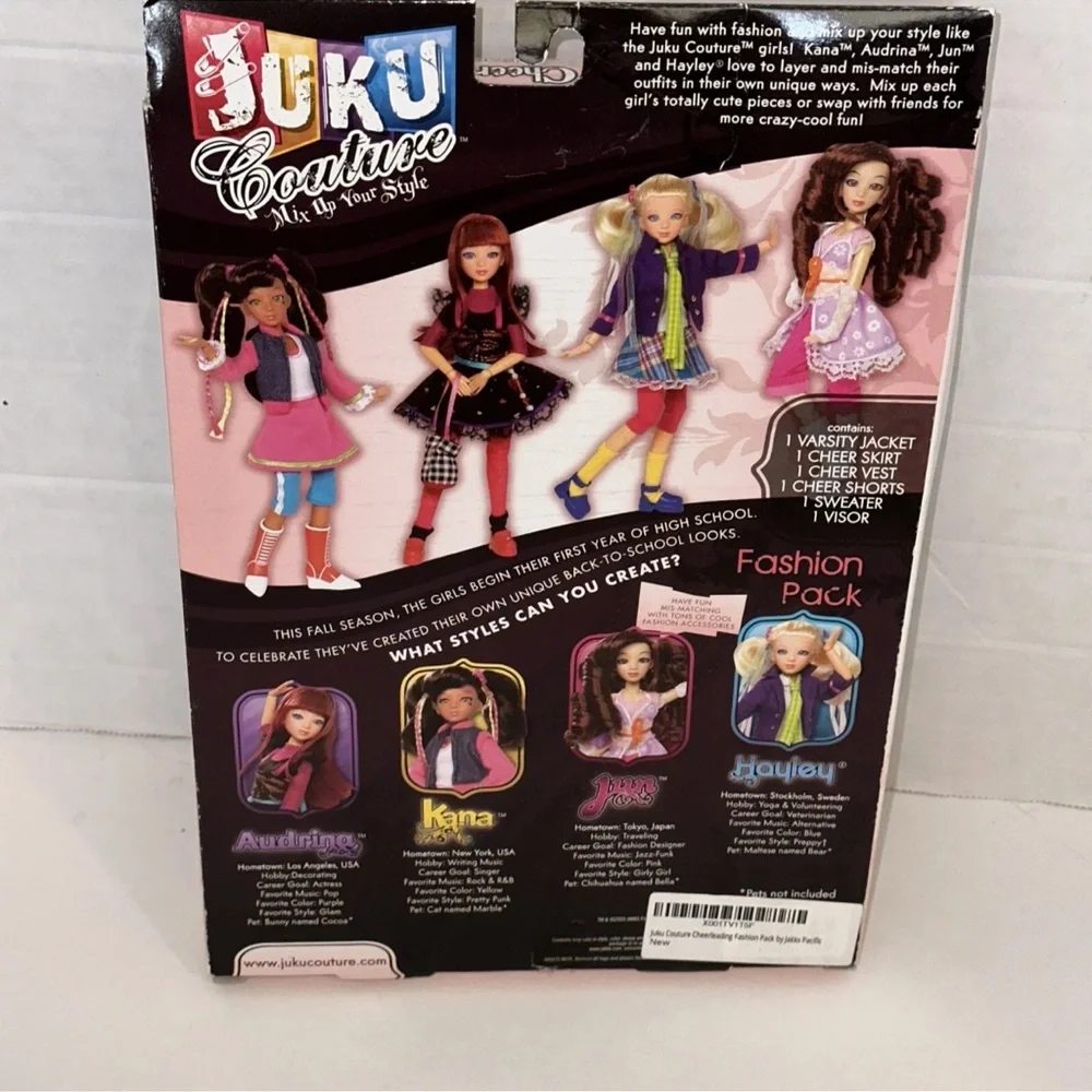 Juku Couture Clothing for Girls Dolls  Cheerleading‎ Toys Fun Fashion